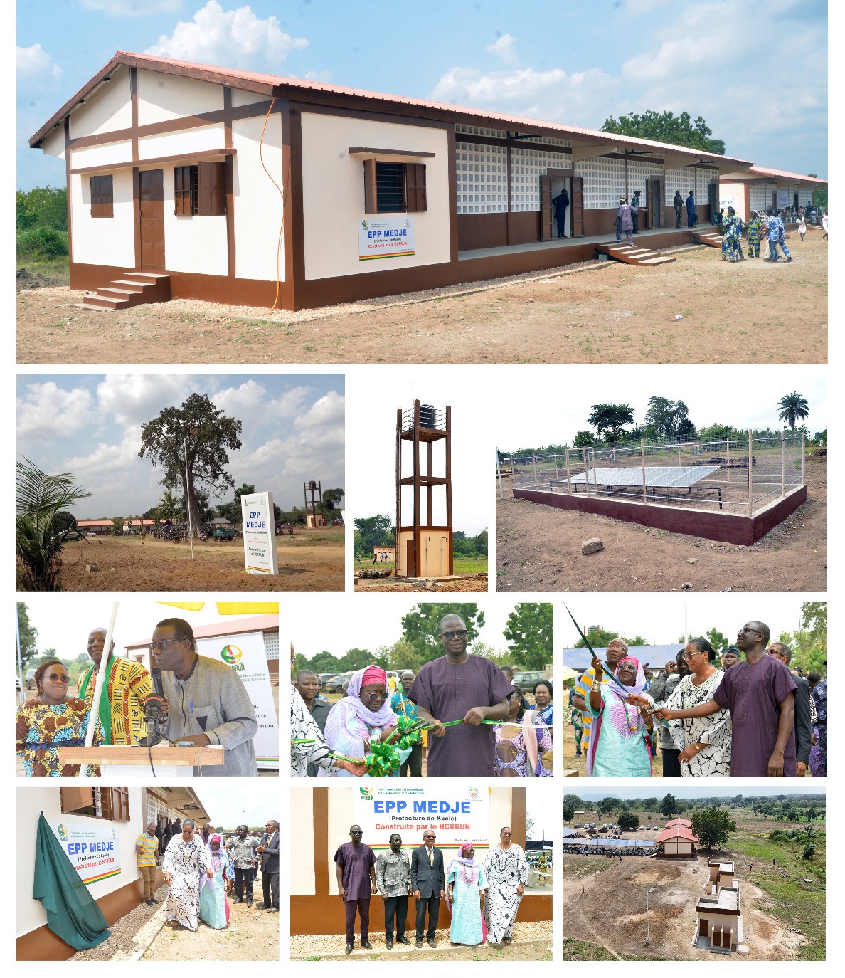 A Médjé : Le HCRRUN inaugure de nouvelles infrastructures scolaires dans le cadre des réparations communautaires